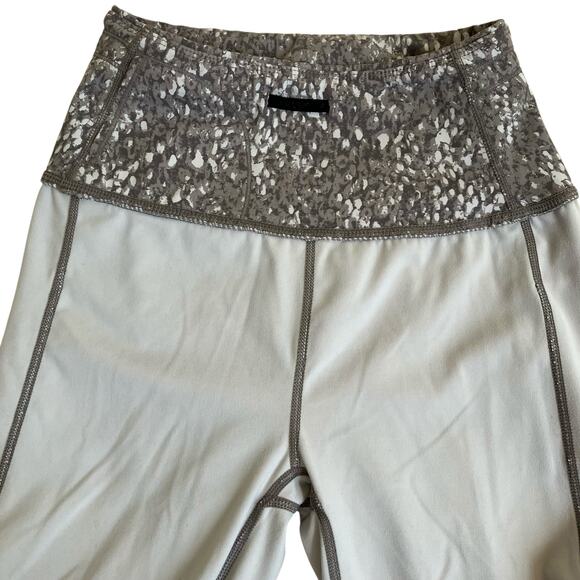 VARLEY Sz S Let's Go Leggings High-Rise Pocket Shadow Blush Snakeskin Print - Picture 9 of 16